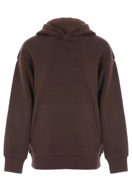 Older Boys Brown Cotton Blend Hoody