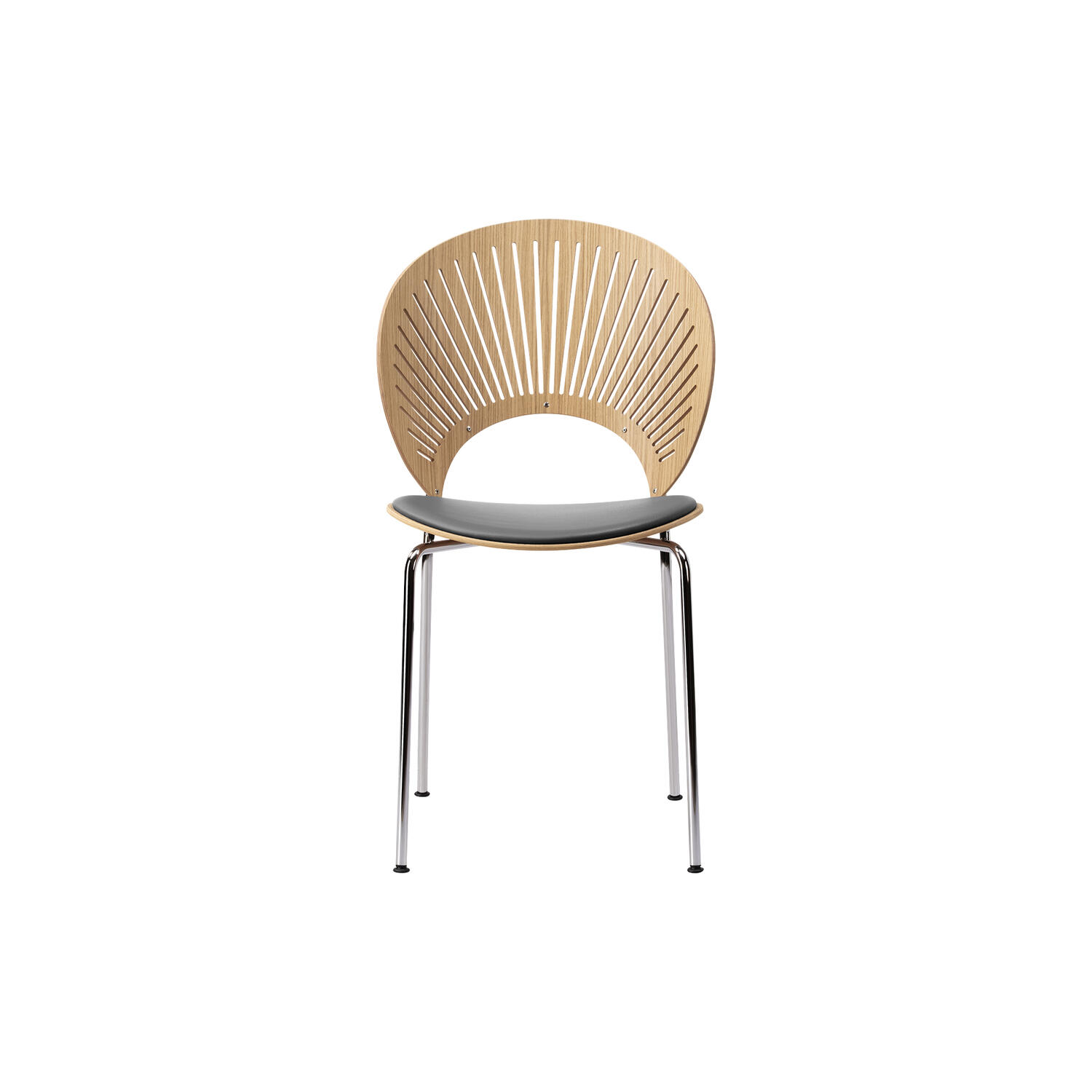 3396 Trinidad stol med s&aelig;depolstring, oiled oak/black/chrome