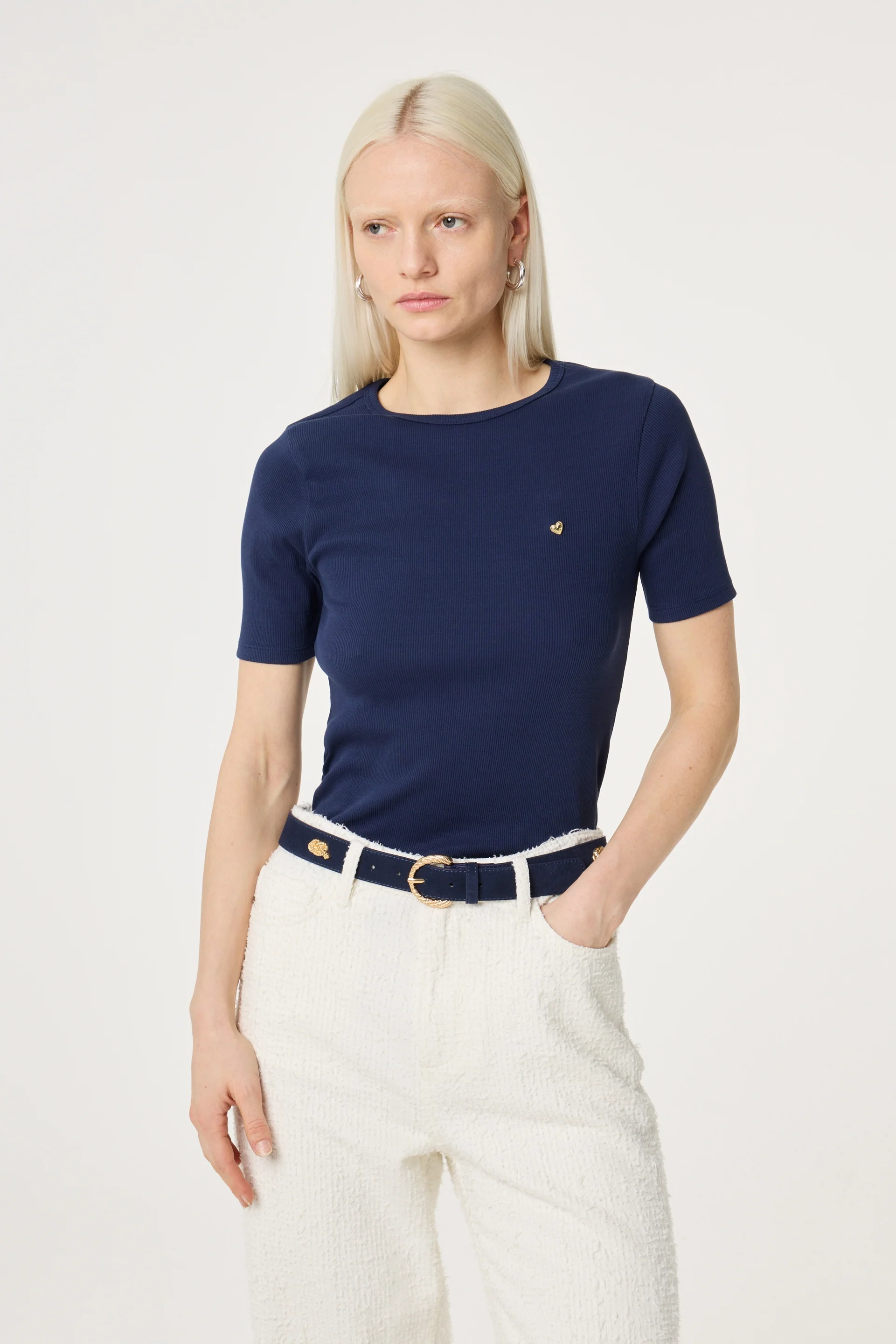 Studded Marina Belt | Maritime Blue