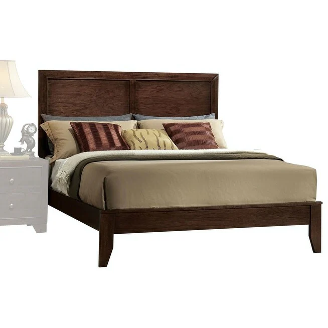 Espresso Solid Wood Queen Bed