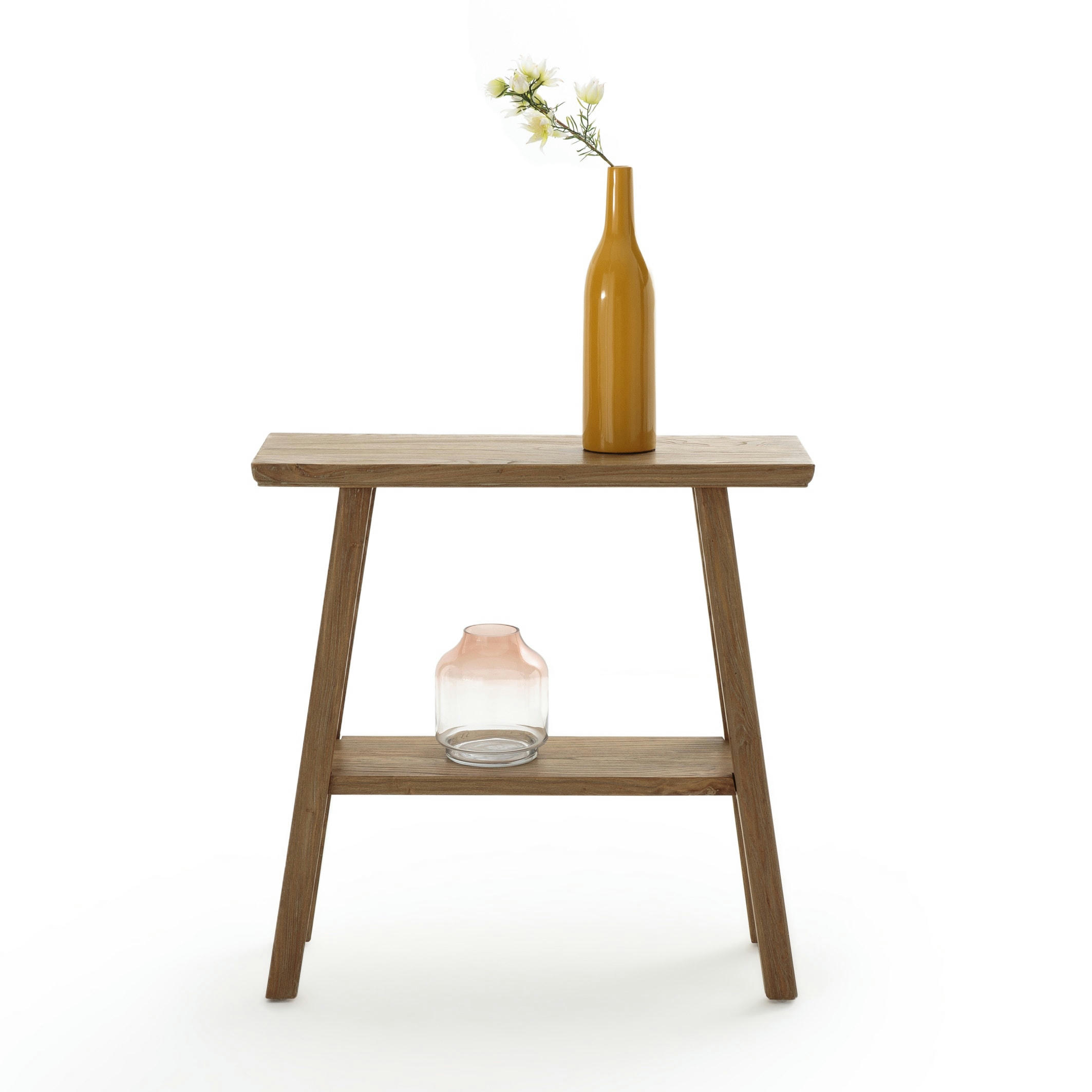 Console double plateau orme massif ASAYO