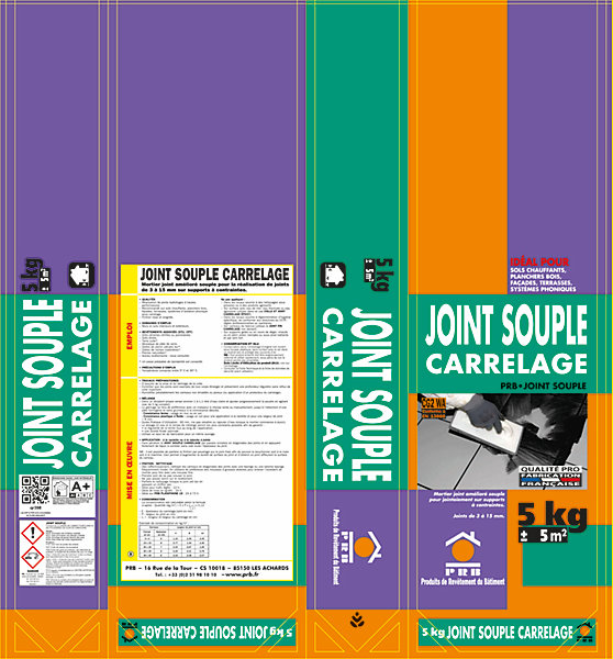 Joint Amélioré Souple Carrelage A74 Beige Tibet 5kg - Joint Haute Performance pour Murs et Sols Intérieur / Extérieur - Finition