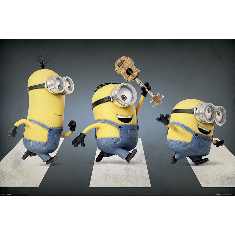 Poster Minions (Moi, moche et méchant) - Abbey road