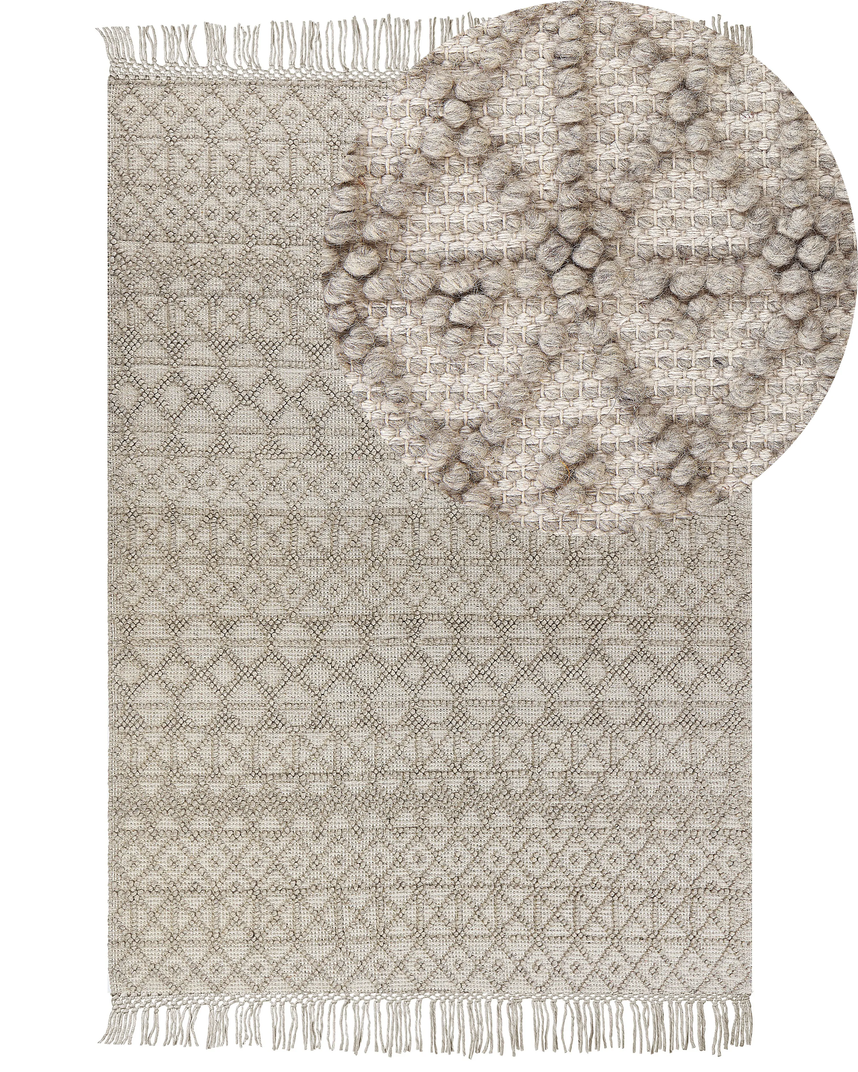 Rug ALUCRA Sand Beige 160 x 230 cm Wool