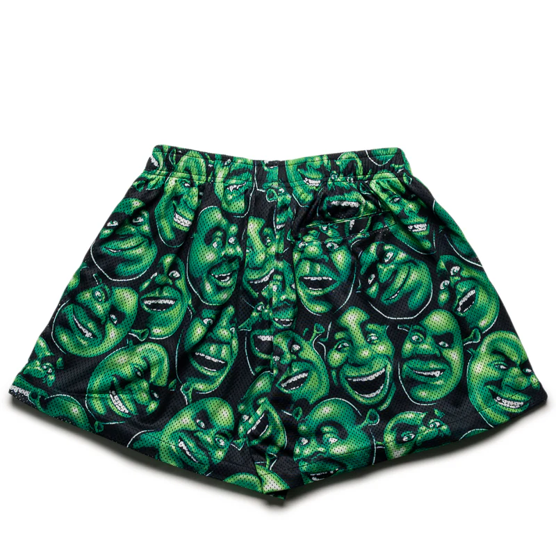 Market x Shrek AOP Mesh Shorts - Black/Green