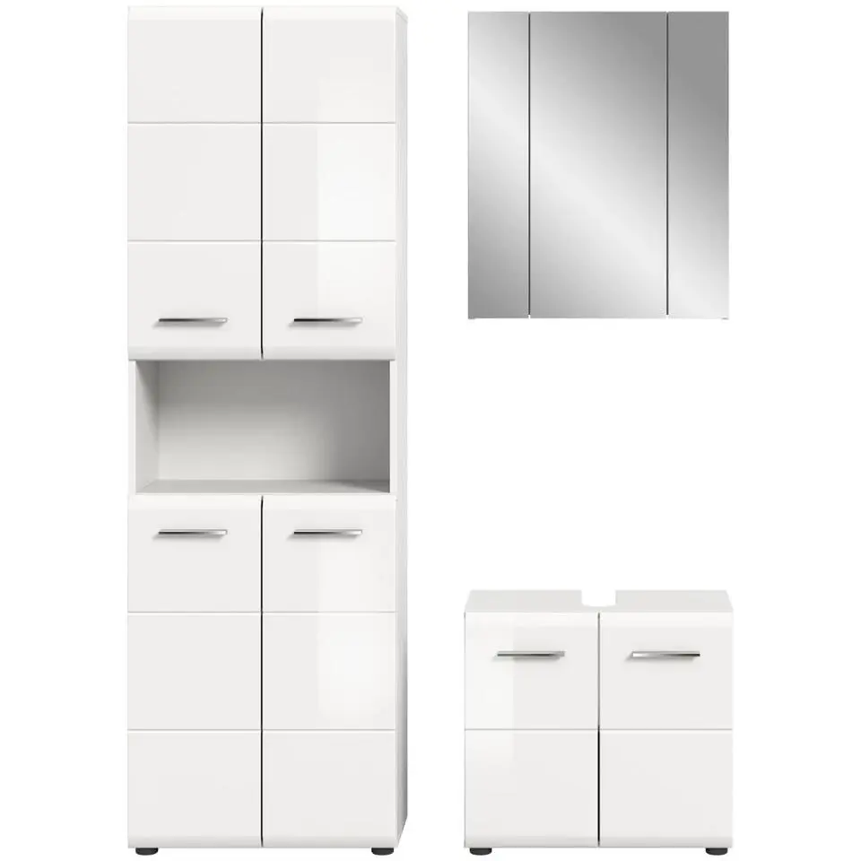 Hioshop Ice badkamer I65 wit hoogglans- wit