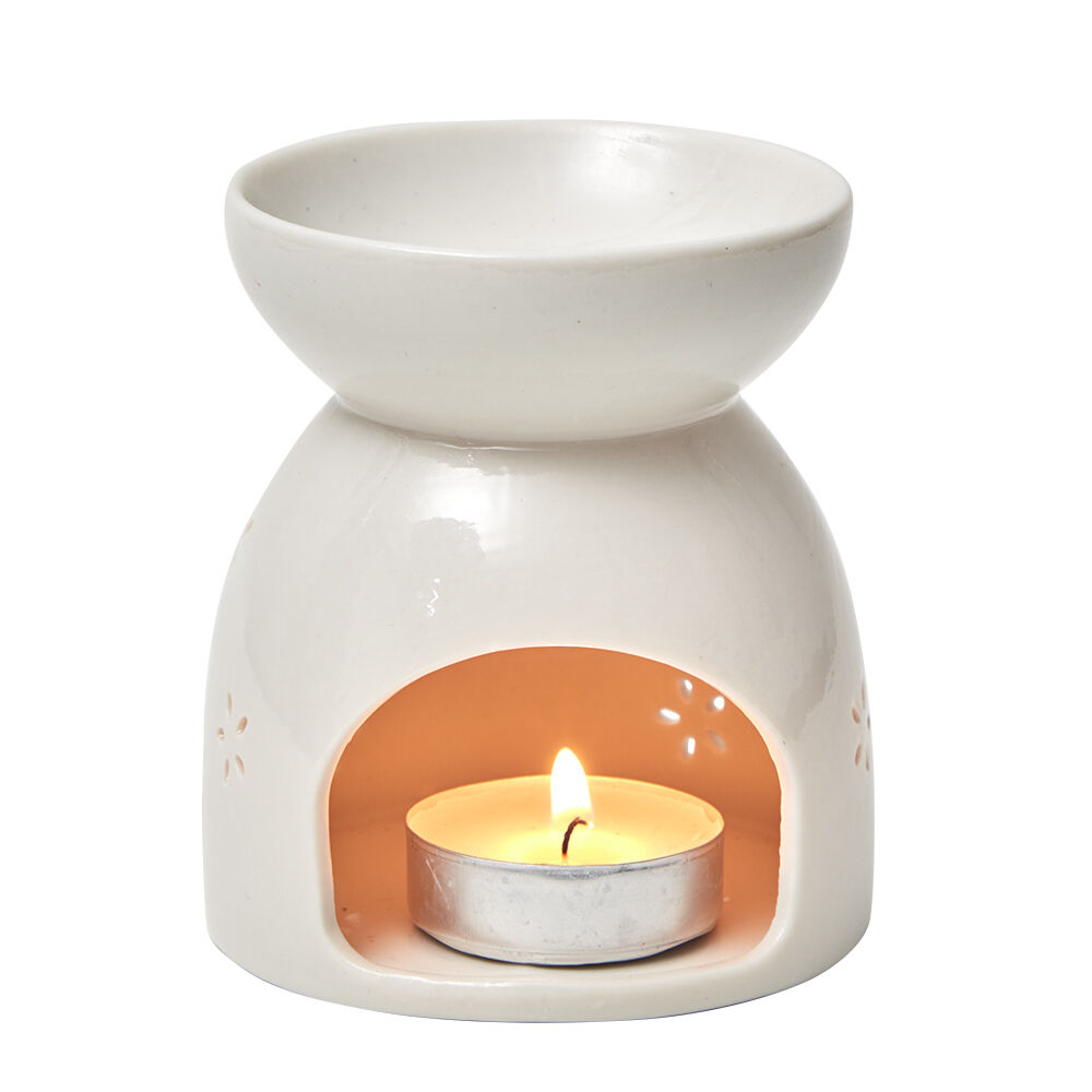 Br&ucirc;le parfum céramique blanc
