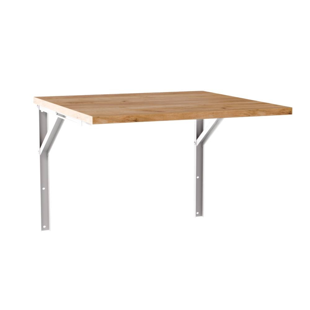 KOLM Stół rozkładany ścienny FLIP 68x68 cm Dąb Craft