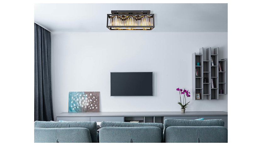 Lampa sufitowa Mathilde 3-punktowa metalowa czarna