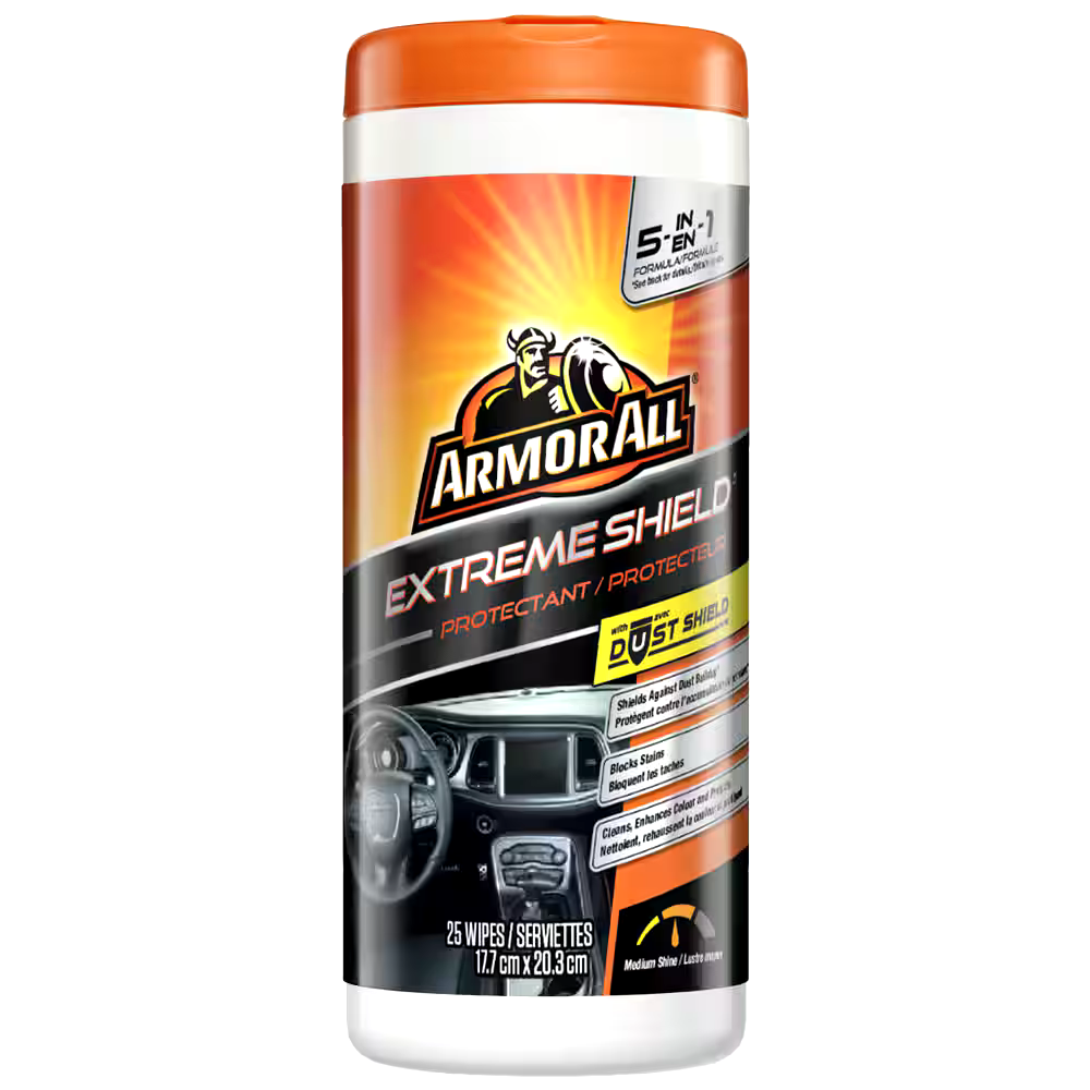 Armor All Extreme Shield Car Protectant Wipes, 25-pk