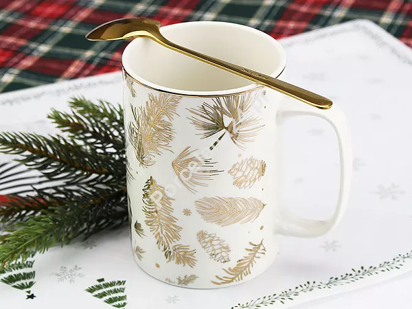 Kubek Prosty 300 ml Altom Design - Golden Winter 07.CHR.2505