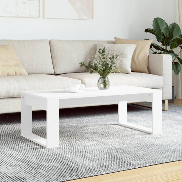 Stolik Kawowy Ława Stół Biały 102x50x35 Do Salonu Do Pokoju
