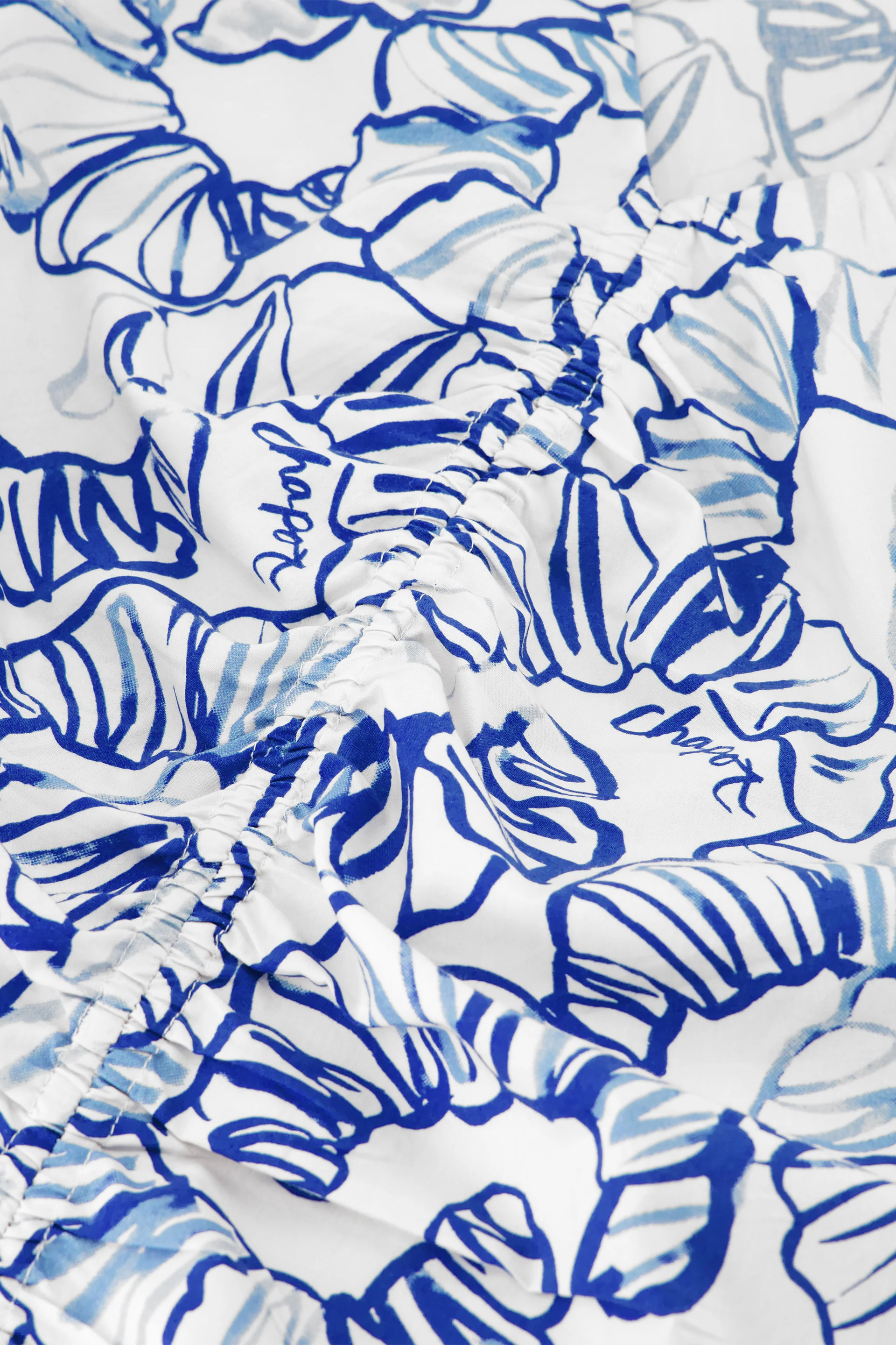 Madeleine Top | Cosy White/Cobalt