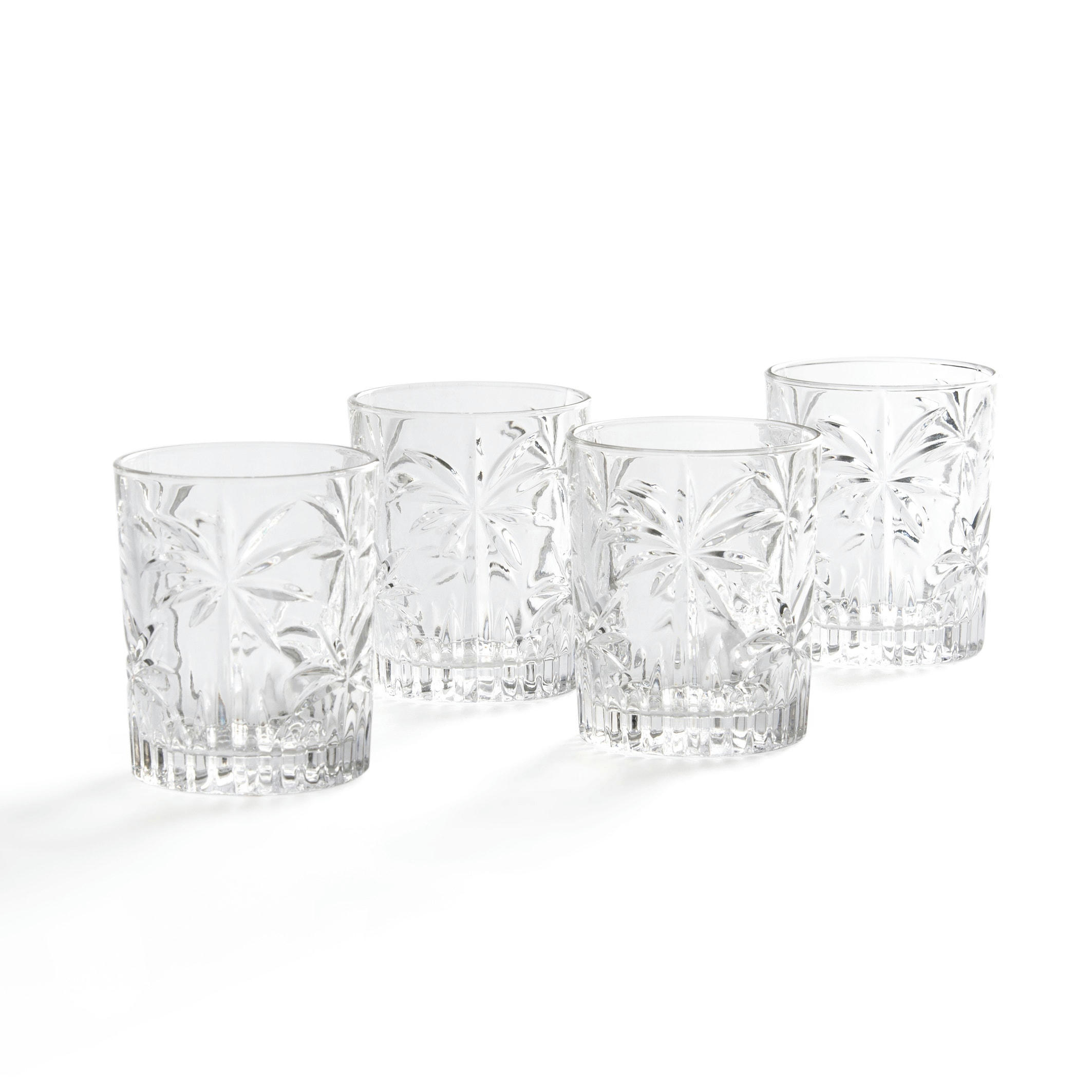 Lot 4 verres ciselés, Palem