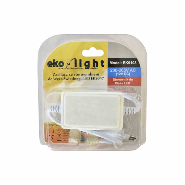 Zasilacz ze sterownikiem do Taśma NEON FLEX LED RGBwęża LED Eko-light