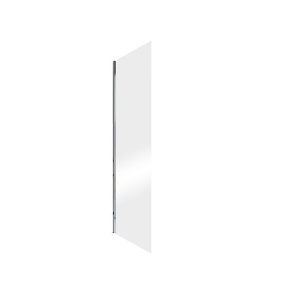 Paroi latérale fixe pour porte de douche coulissante l.90xH.200cm, verre transparent anticalcaire 8mm, profilé chromé, Schulte NewStyle