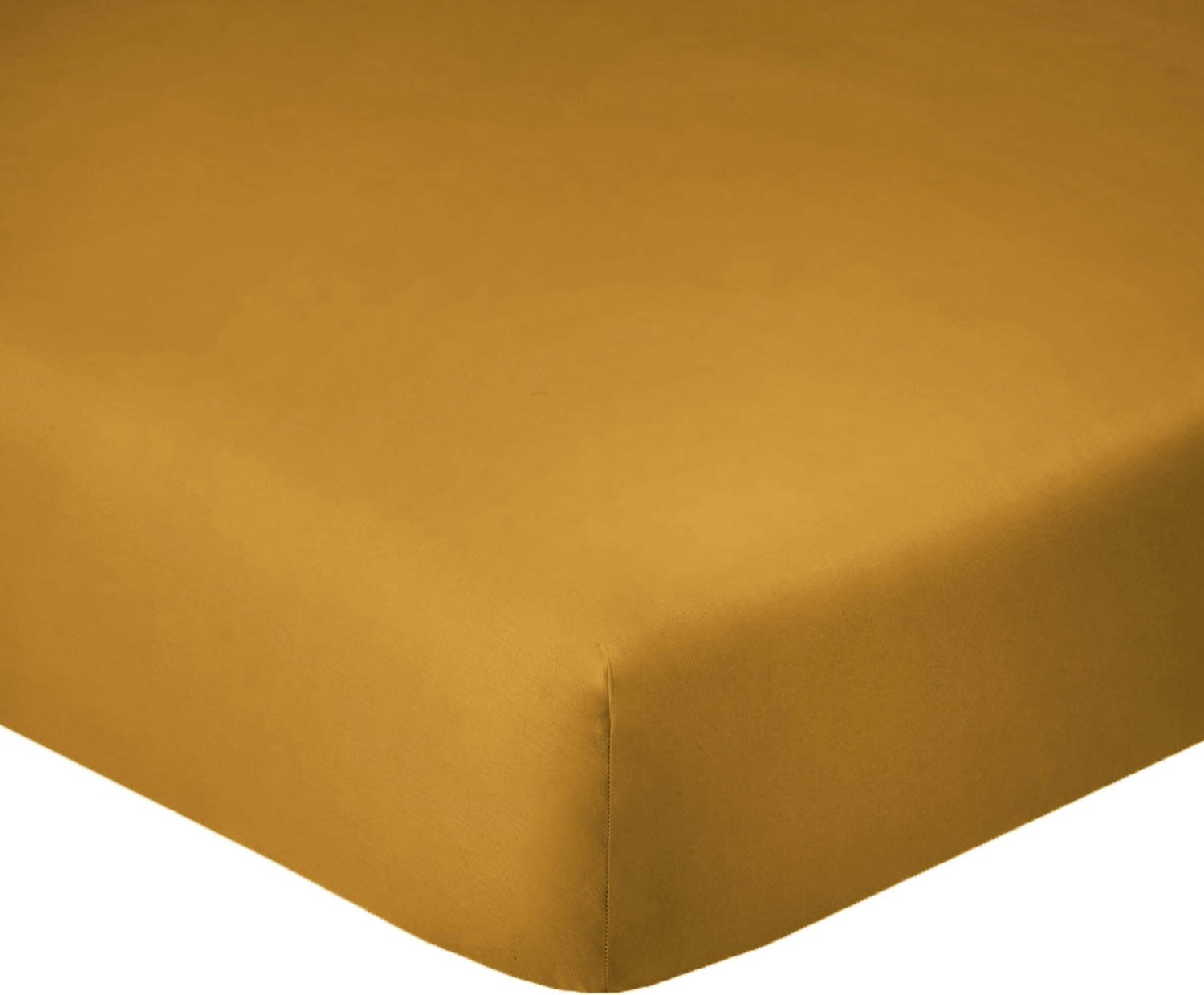 UNI BP - Drap Housse coton jaune 140x190 cm