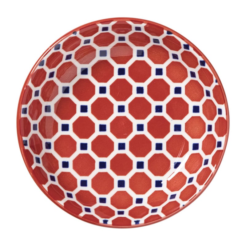 Schoteltje Anne - rood/blauw - &Oslash;9.7x2 cm