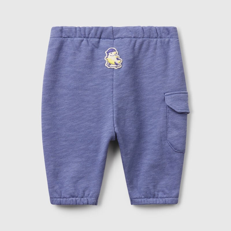 Terry trousers with pocket