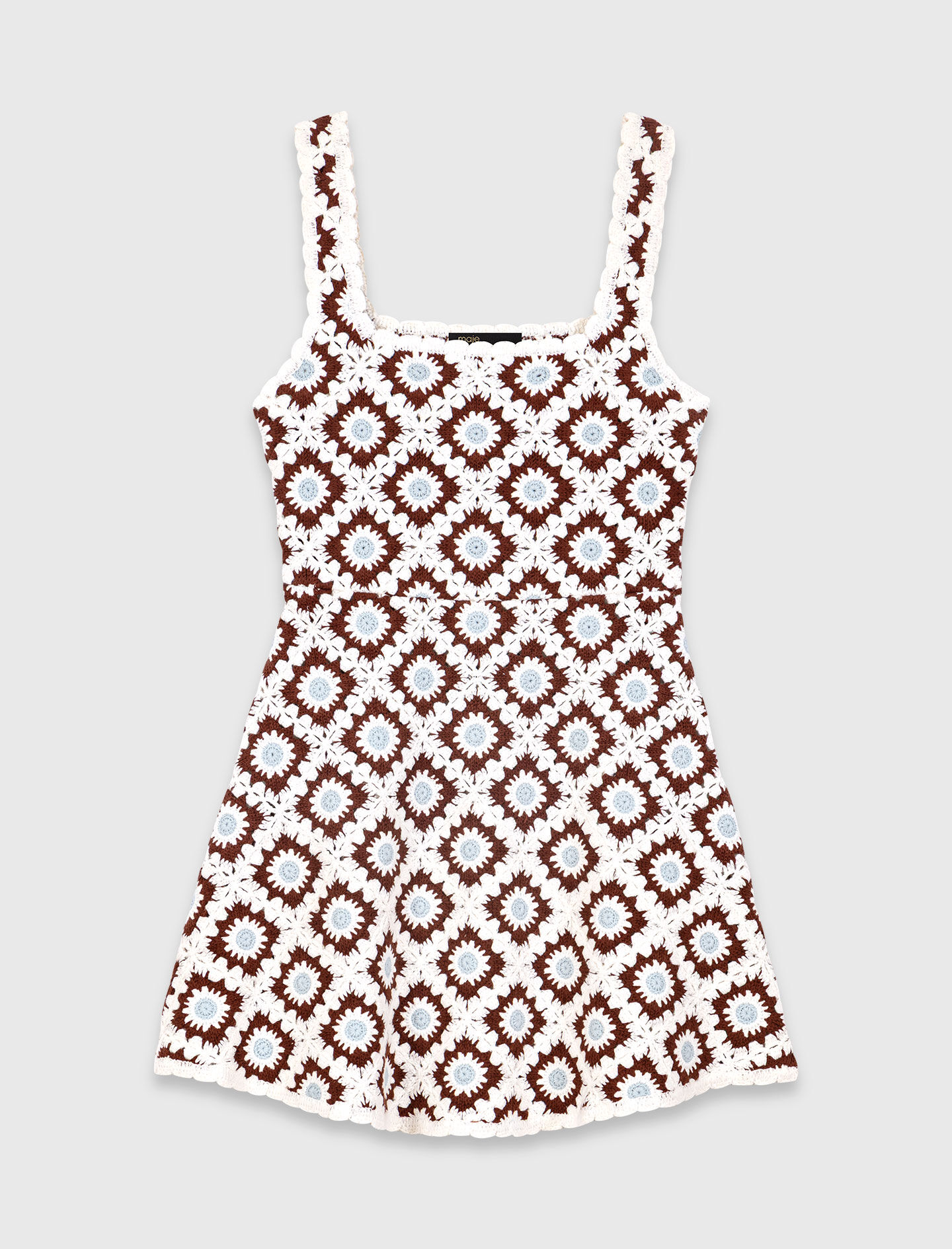 Robe en crochet à motif floral