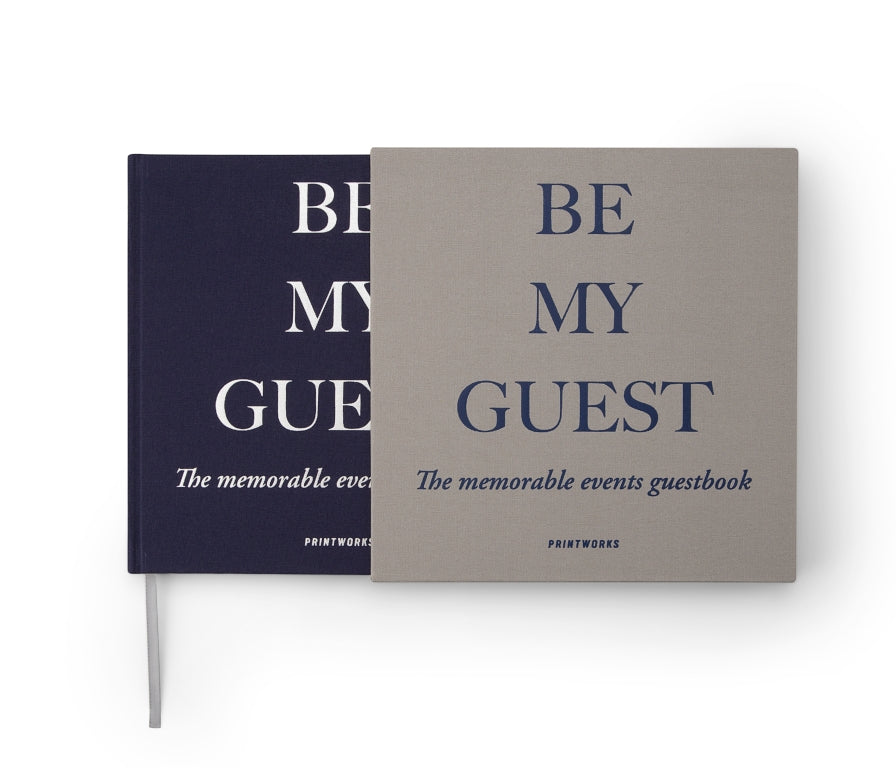 Printworks Gastenboek - Grijs/Navy