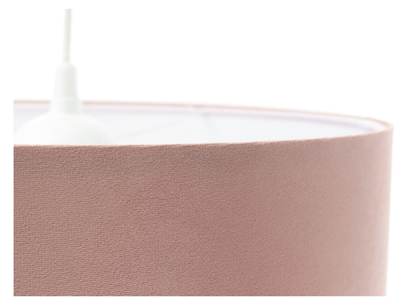 Lampa wisząca Jasmine bebe tkaninowa 30 cm różowa