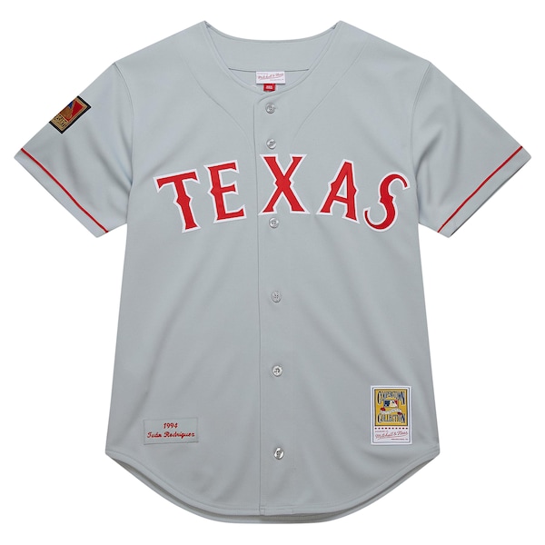 Ivan RodriguezTexas Rangers 1994 Cooperstown Collection Authentic Dark Jersey - Gray