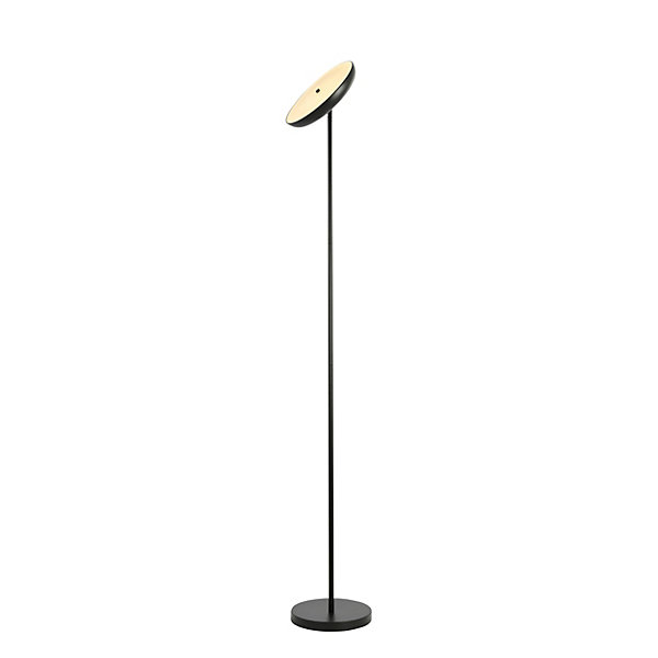 Lampadaire en métal noir mat LED intégrée 2500lm dimmable 35W ⌀30xH.181cm, Goodhome Songor