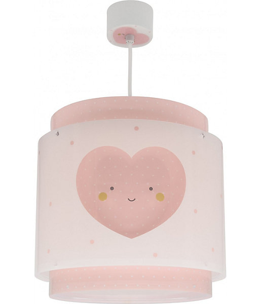 Lustre et lampe suspension enfant Baby Dreams Coeur rose