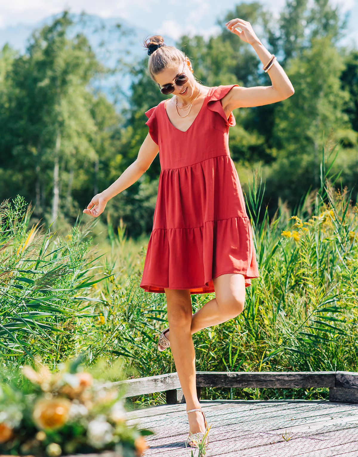 Céleste - DAHLIA - Red