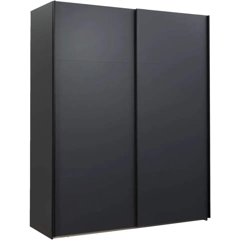 Schuifdeurkast Bergamo - antraciet - 221x178,5x66,6 cm