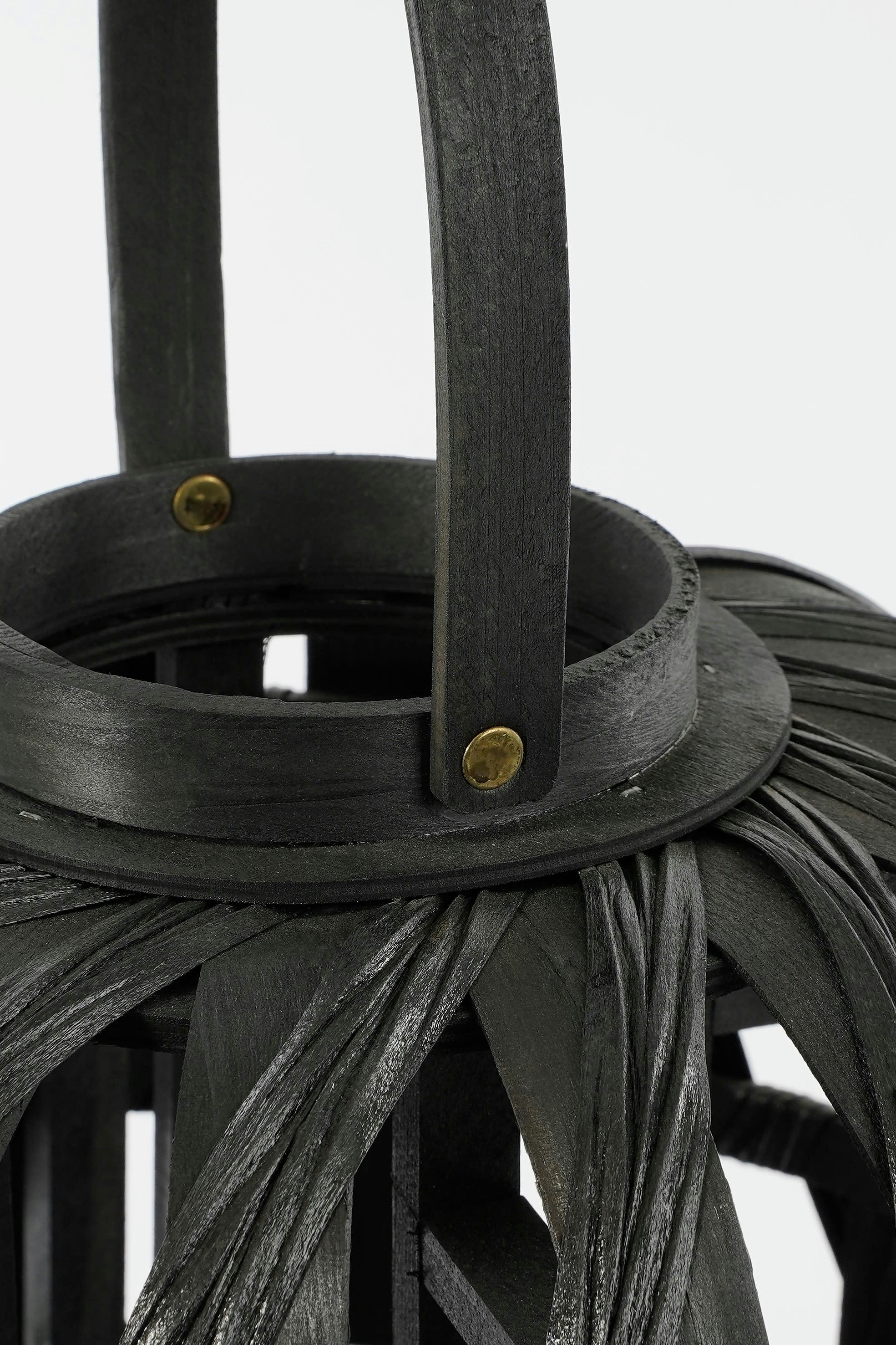 HELIOS - Lanterne en polyester recyclé noir H49