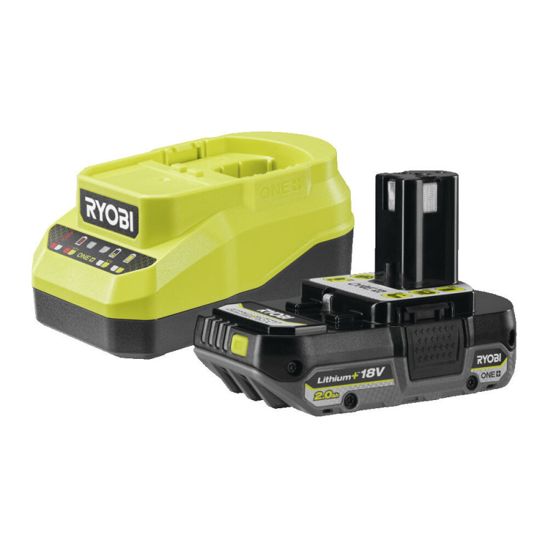 Batterie Lithium-ion One  avec chargeur RC18120A-120C 18 V 2 Ah RYOBI
