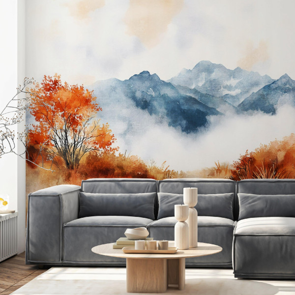 Fototapeta Góry Natura Pejzaż Pop Art Na Ścianę Sypialnia Salon 250X175