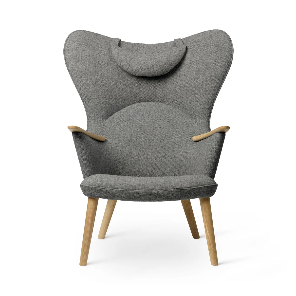 Carl Hansen - CH78 Mama Bear Lounge Chair, Eiche geölt / Fiord 0151