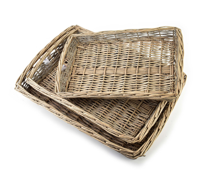 Komplet 3 tac 56x40x8cm 50x34x7cm 45x29x6cm GUSTAV