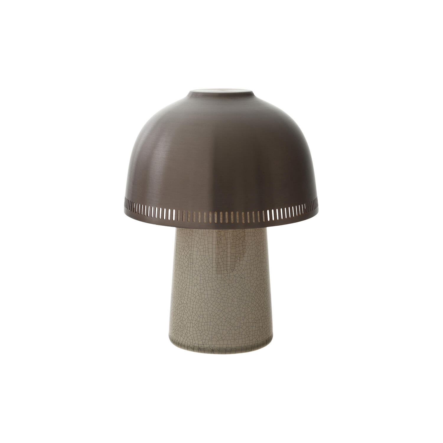Raku SH8 transportabel bordlampe, beige grey/bronzed