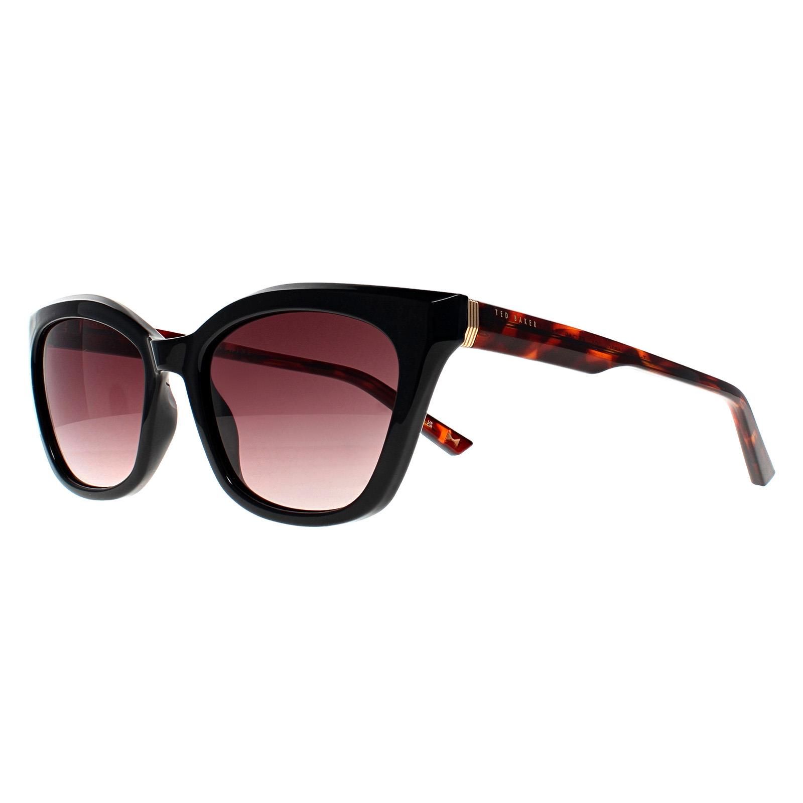 Ted Baker Cat Eye Black Tortoise Brown Gradient TB1639 Tanner