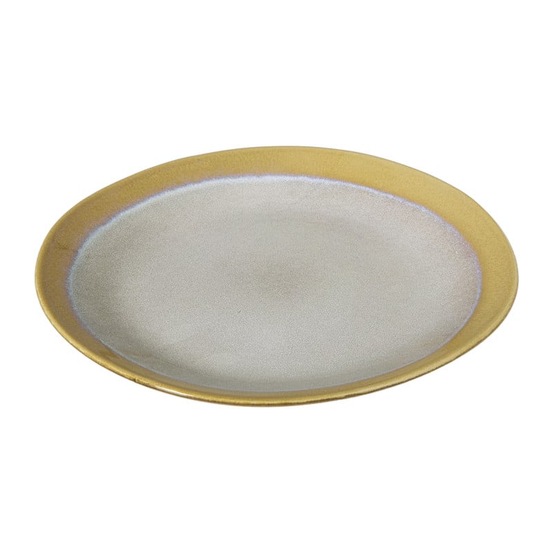 Ontbijtbord roots - oker - &Oslash;22x2.5 cm