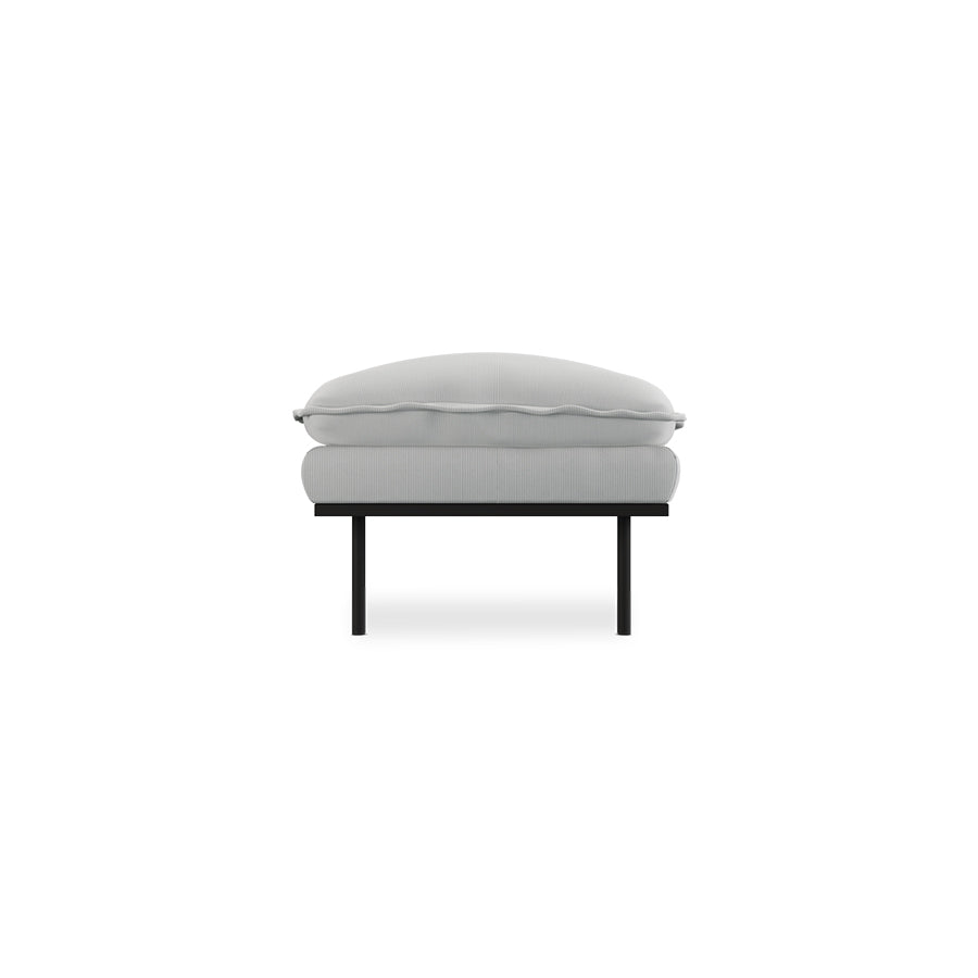 HKLIVING bank Retro – corduroy rib cream – hocker