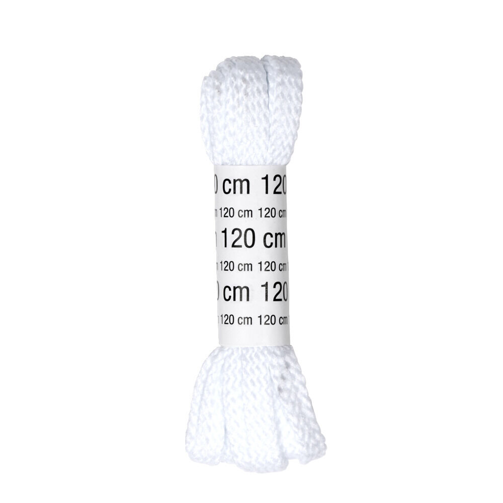 Paire de lacets noirs ou blancs L120cm (2 modèles)