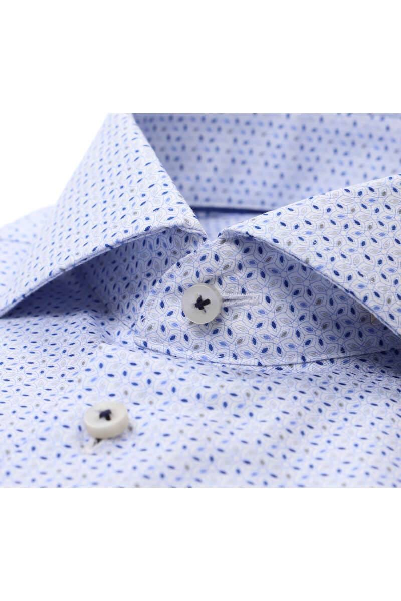 ETERNA 1863 Slim Fit Hemd mittelblau, Bedruckt