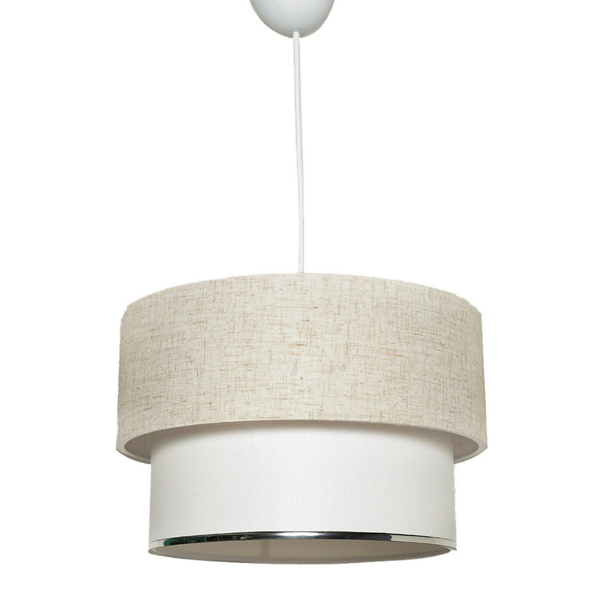 Suspension moderne en tissu – double abat-jour ZURICH