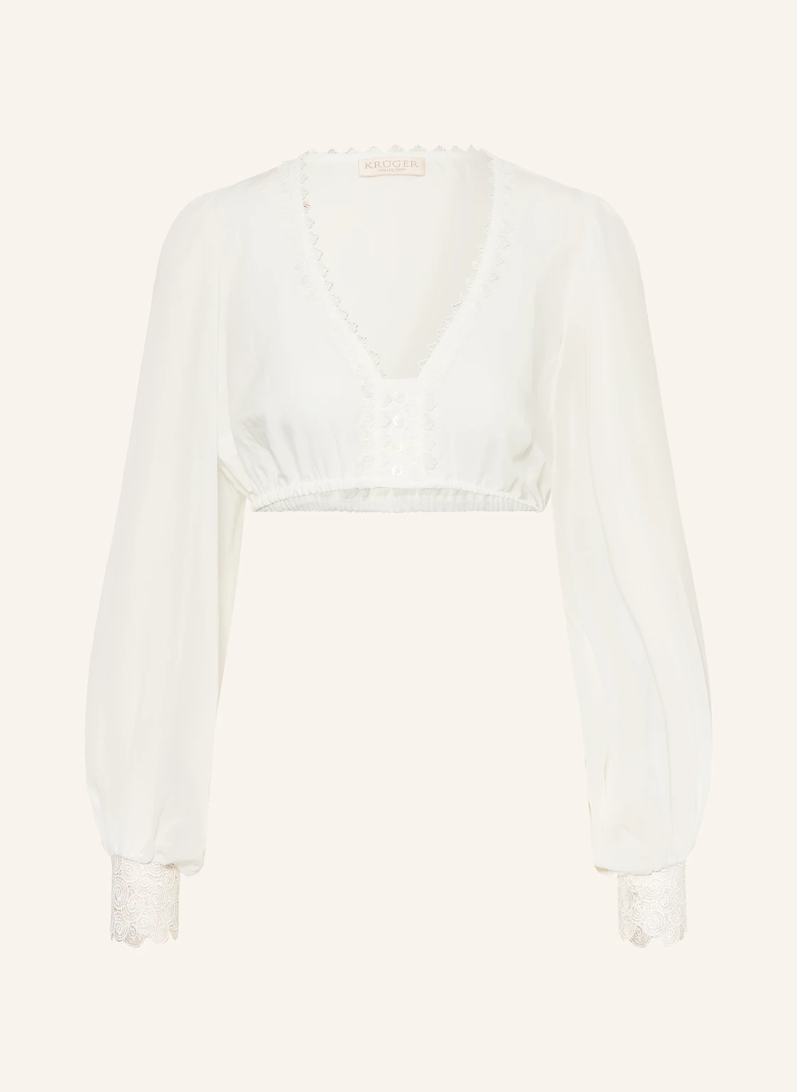 KRÜGER Dirndlbluse HERMINE mit Spitze