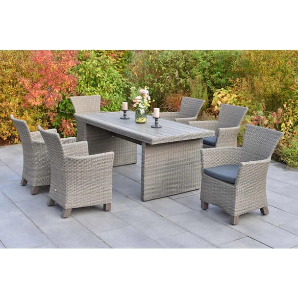 Gartenmöbel-Diningset »Toskana«, 7 tlg., 6 Sitzplätze, Aluminium
