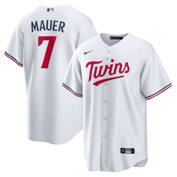 Joe Mauer Minnesota Twins Nike Home Retired Player Replica Jersey - White