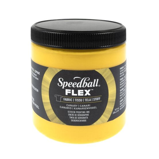 Speedball Flex Canary Yellow Fabric Screen Printing Ink 236ml