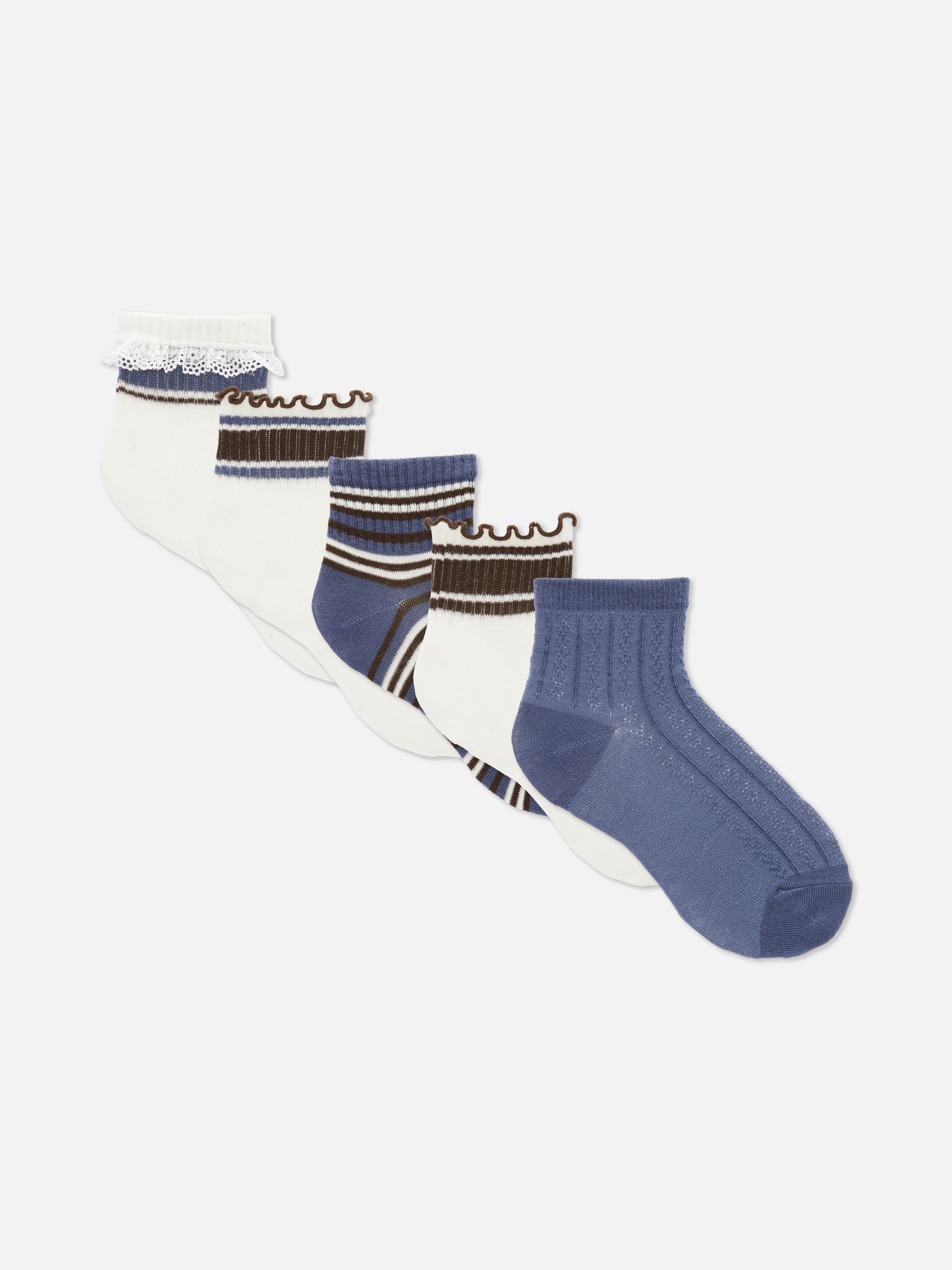 5-Pack Quarter Crew Socks