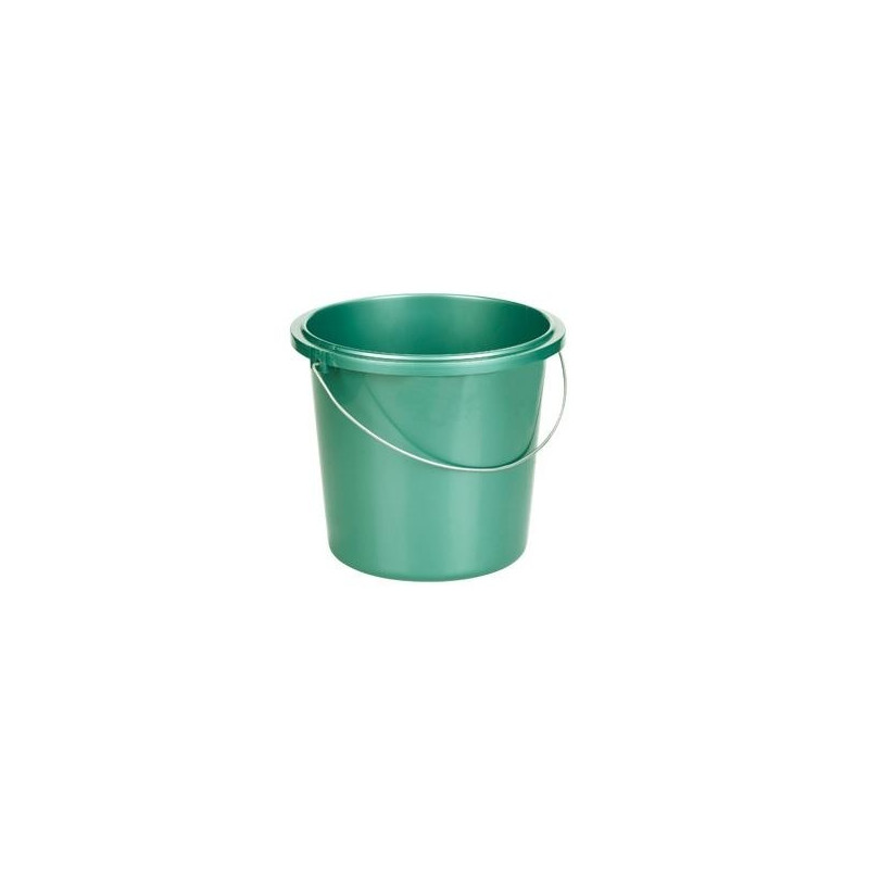 Seau vert métal 13 L
