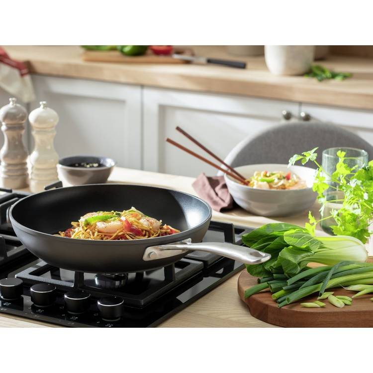 Habitat 30cm Hard Anodised Aluminium Frying Pan